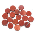 DIY Natural High Quality Red Jasper Round Crystal Carving Crafts Button Gift Home Decoration