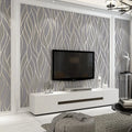 Grey Wavy Striped Wallpaper for Living Room Bedroom Minimalist 3D Gray Thickened Deer Skin Velvet Wallpaper