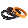 20cm Simple Genuine Leather Men Strip Wristband Cuff Bracelet