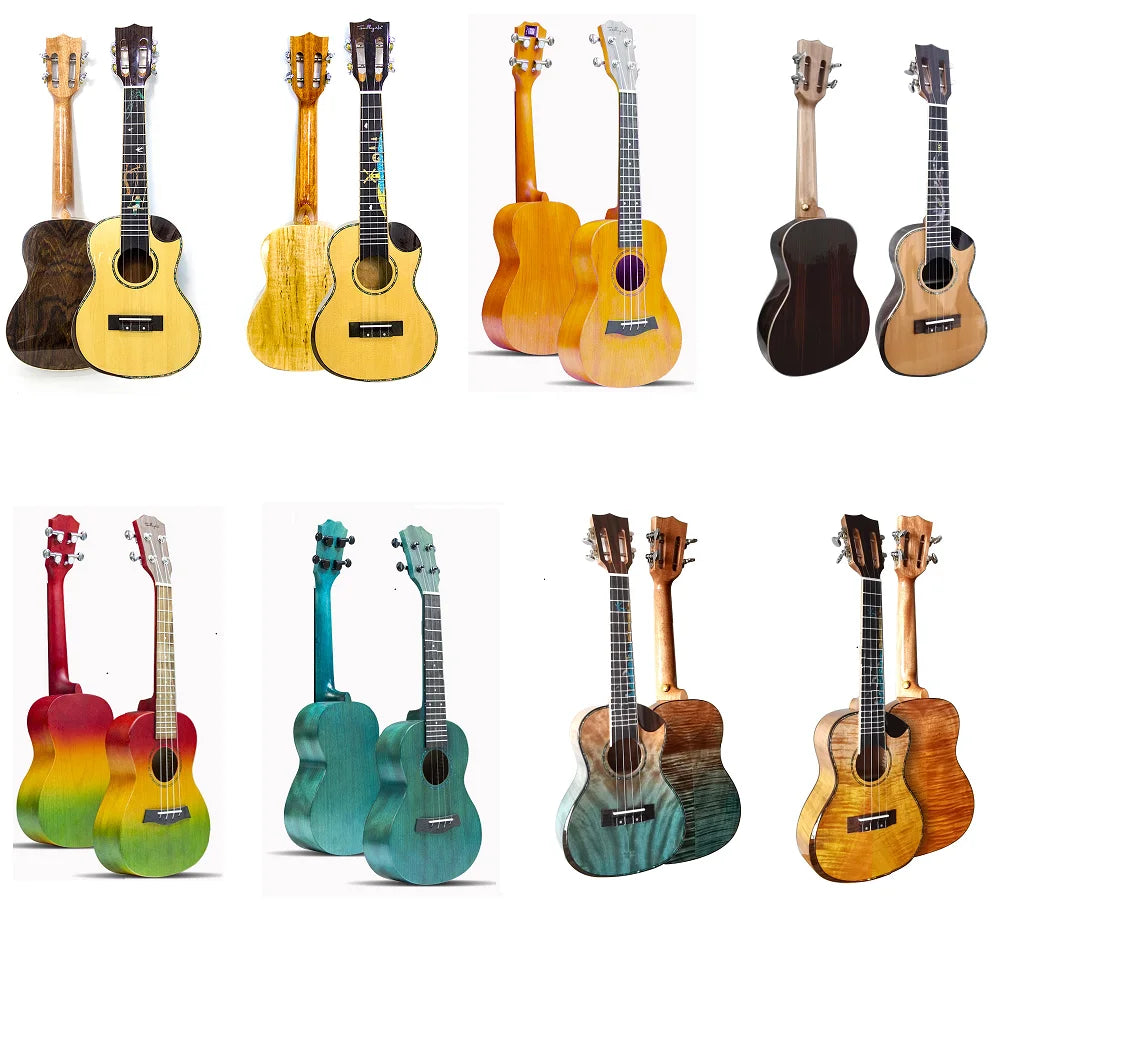 Customizable LOGO 23 Inch Ukulele Mahogany Spruce Wood Small Guitar Children Practicing Ukulele