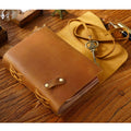 Handmade Customizable Logo Memorable Wedding Journal Genuine Crazy Horse Leather Creative Planner Durable Customizable Cover