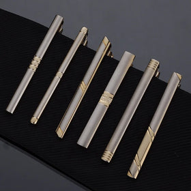 Men's Classic Business Style Tie Clip Mature Design Copper Material Weddings Party Perfect Father's Day Boyfriend Gift New