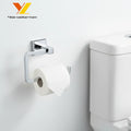 Modern Hotel Wall-Mounted Zinc Alloy Toilet Paper Holder Adjustable Design Chrome Plated/Matt Black User-Friendly Bathroom 1