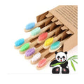 Adult Bamboo Toothbrush Bamboo Charcoal Soft Bristle Toothbrush Wholesale 10 Pack Independently Packaged Daily Necessities