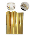 XBH UV DTF Hot Stamping Foil Holographic HTV Heat Transfer Film PVC Adhesive Lettering Film Gold Silver Leather 30cm/60cm