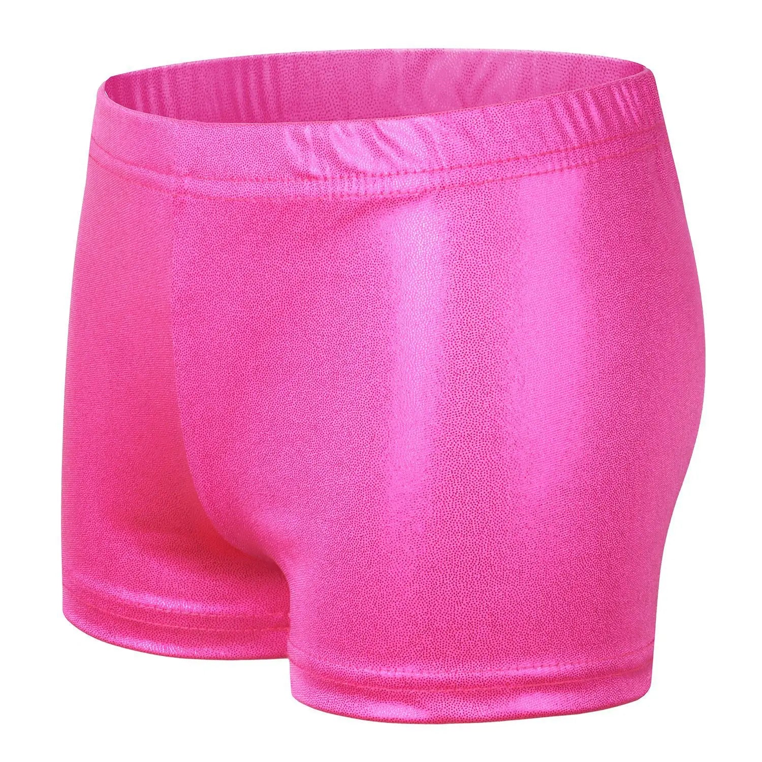 Little Big Girls Sparkle Dance Tumbling Athletic Gymnastics Short Ballet Dance Pants Performance Shorts Ballerina 2-14Years