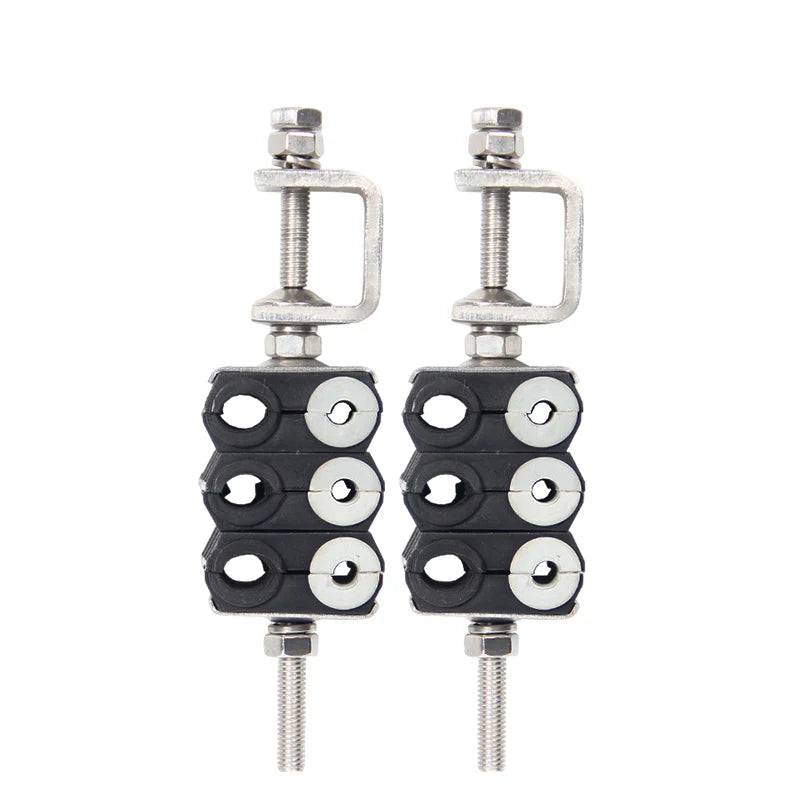 Fixing Metric Plastic Self Adhesive Down Lead Feeder Clamp for OPWG Tower Fiber Optic Cable (Waterproof)