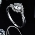 Wholesale Women's Rings 18KT Solid Gold IGI Certified Lab Grown Jewelry 1ct 2ct VVS Diamond Round Cut Engagement Wedding Ring