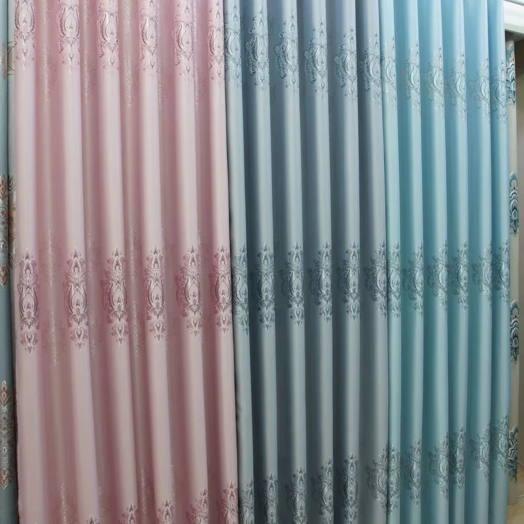 Factory Wholesale New Designs Blackout Jacquard Curtain and Fabric