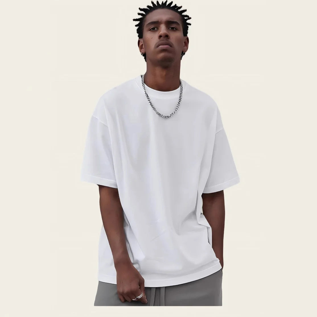 Wholesale Custom Mens Oversize T-shirt Print Logo 100% Cotton Plus Size Tee Shirt Big and Tall T-shirts Loose Fit T Shirt