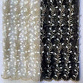 Latest 3D French Dress Ted Lace Fabric Bakerlinear Lace Gold Thread Embroidery Lace Fabric