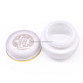 New Arrivals 30g White Porcelain Glass Jars for Cosmetics Packaging