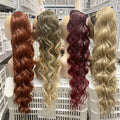 Julianna 28Inch Futura Fiber Synthetic Afro Curly Long Drawstring Ponytail Hair Extensions