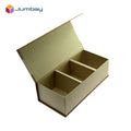 Custom Designed Kraft Paper Boxes Cardboard Gift Box with Three Compartments for Packaging Features Embossing Printing