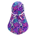 Custom Silk Durag for Men Women Printed Do Rag with Long Tail Durag Hip Hop Satin Bandana Hat Satin 360