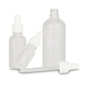 Hot Selling 10ml 20ml 30ml Essential Oil Glass Dropper Bottle 50ml Empty Transparent Frosted Glass Bottle with  Cap