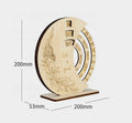 8.5 Inch Environmental Desktop Decoration Wooden Perpetual Calendar Teda Craft Creative Promotional Gift