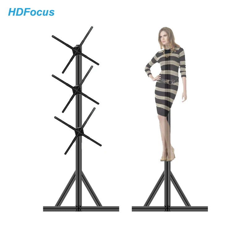 Hdfocus 1152Pcs 3D Hologram in the Air Advertising Display Led Fan 361 Holographic Display Led 3D Hologram Holographic Fan