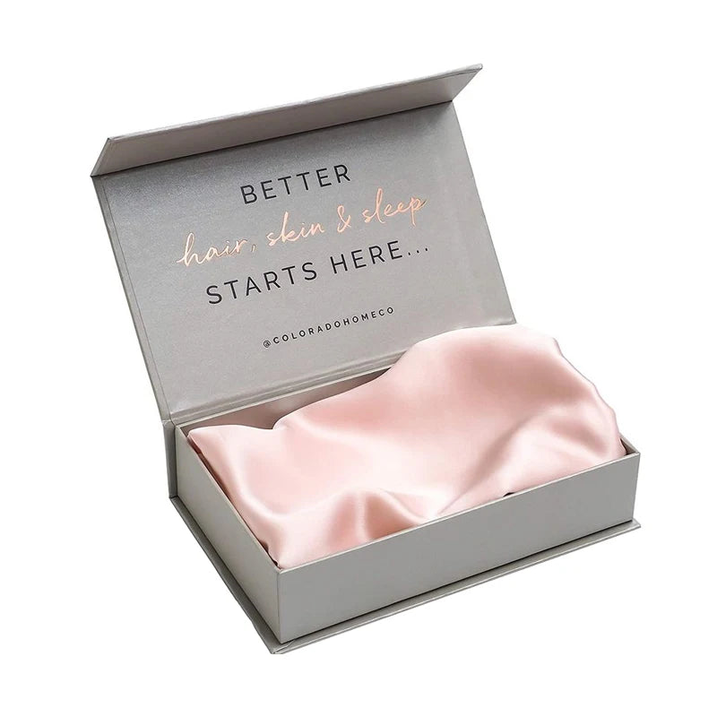 Custom Magnetic Rigid Gift Box for Silk Wedding Laptop Cosmetics-Paper Packaging Matt Lamination Embossing Sponge Liner Type