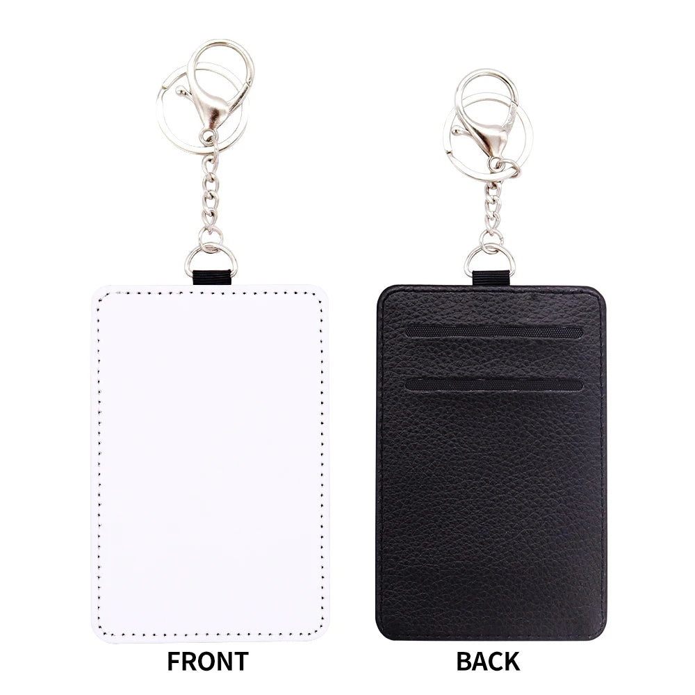New Arrival Bus Card Cover Holder Sublimation Blank Canvas Wallet Case Card Pouch  Id Badge Holder Women Men
