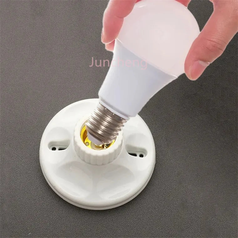 E27 test Aging Lamp Holder E27 White Wall Lamp Holder E27 Display Stand Lamp Socket