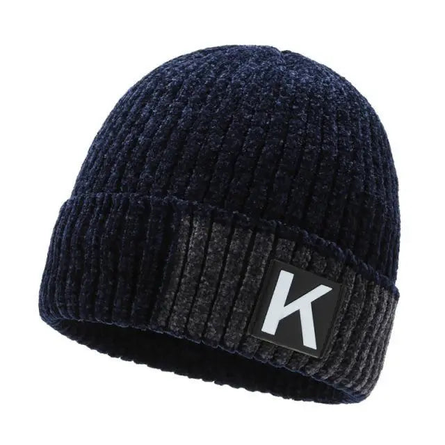 New Winter Cold Cotton Outdoor Ear Protection Fashion Chenille Warm Beanies Knitted Hat for Women and Men