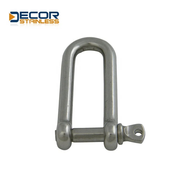 Highly Chemically Stable Stainless Steel Heavy Duty Nickel White High-standard Fishing Long D Shackle