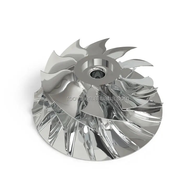 Customized Precision 5-axis 6061 7075 2618 Turning Aluminum Cnc Machining Parts Turbo Compressor Aluminum Impeller Parts