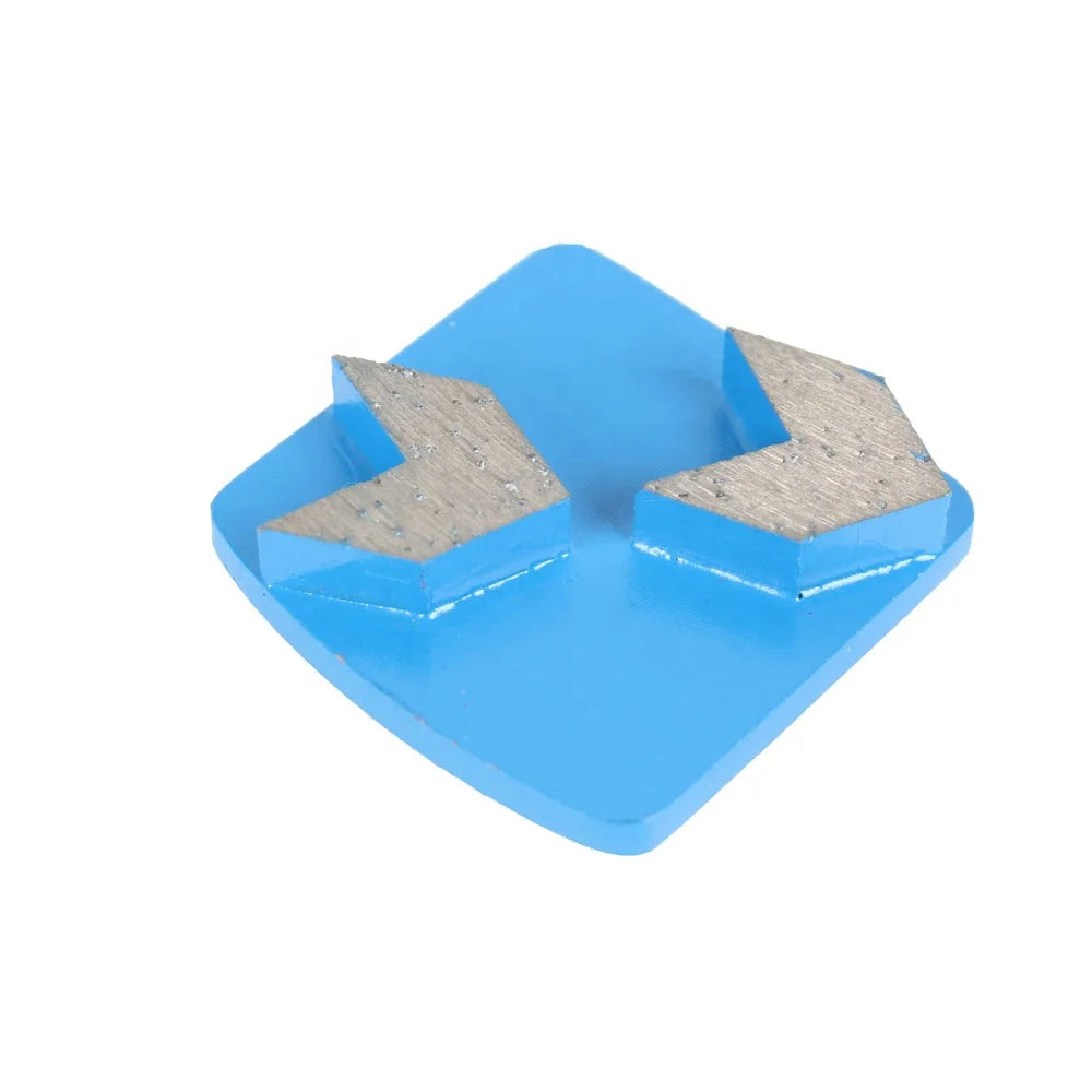TRUE SHINE Two Arrow Segments Diamond Abrasive Blocks Hard/Medium/Soft Concrete OEM Available Grit 16-100 Resin/Ceramic Bond