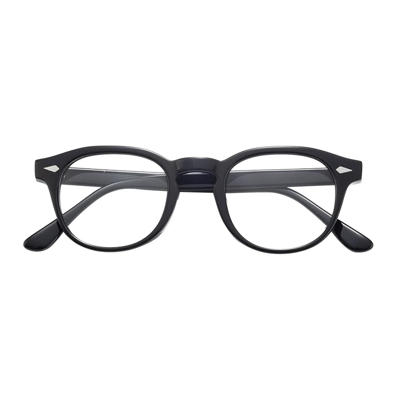 Mazzucchelli Designer Acetate Spectacle Blue Light Blocking Glasses Famous Brands for Diamond Face Shape Match