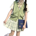 Wholesale Knitted Cardigan for Women Unisex School Uniforms Sweaters Sleeveless V Neck Knit Vest Sweater