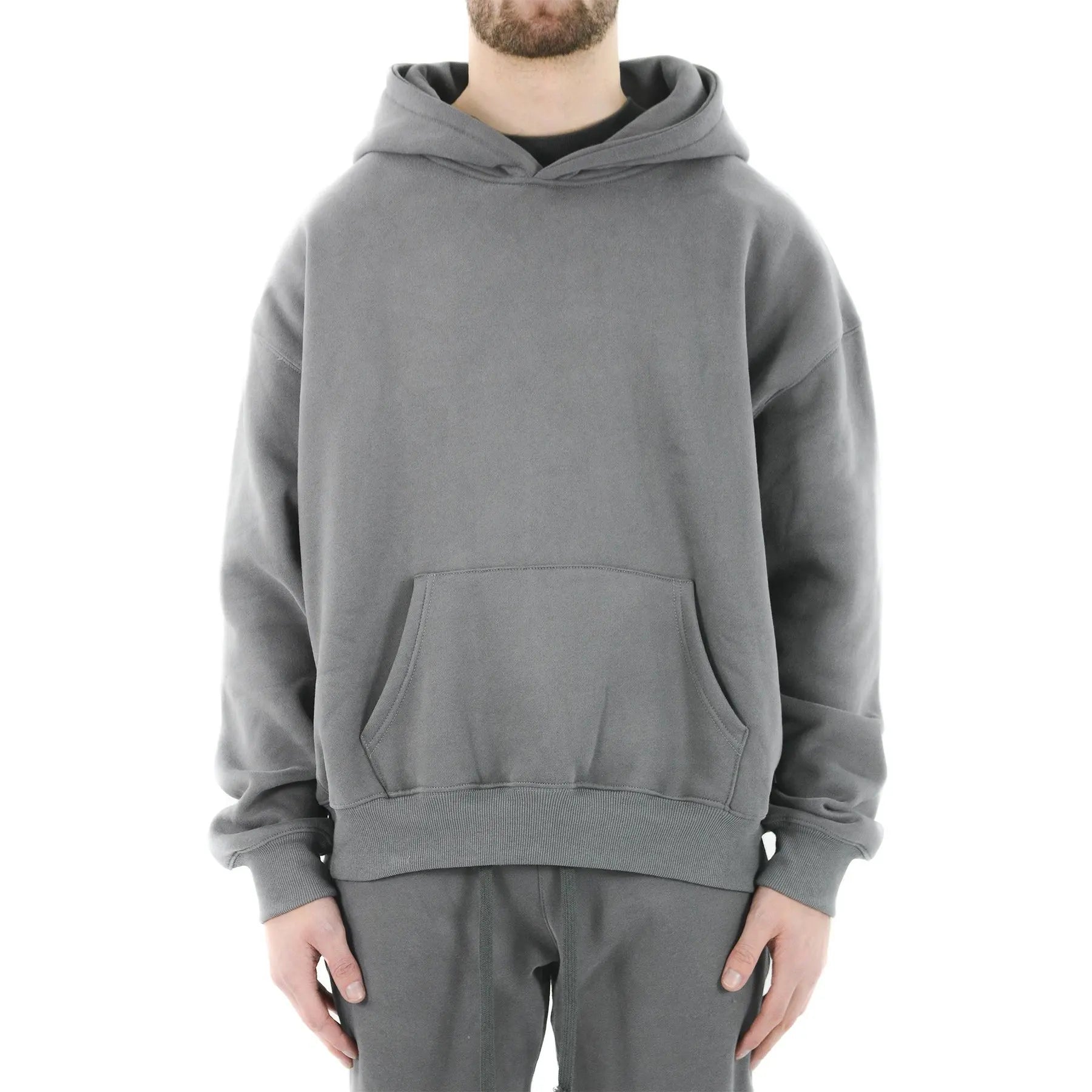 Autumn Men's Custom Printed Solid Color Fleece Long-Sleeved Hooded Sweatshirts Plus Size Eco-Friendly Outdoor Sports Leisure
