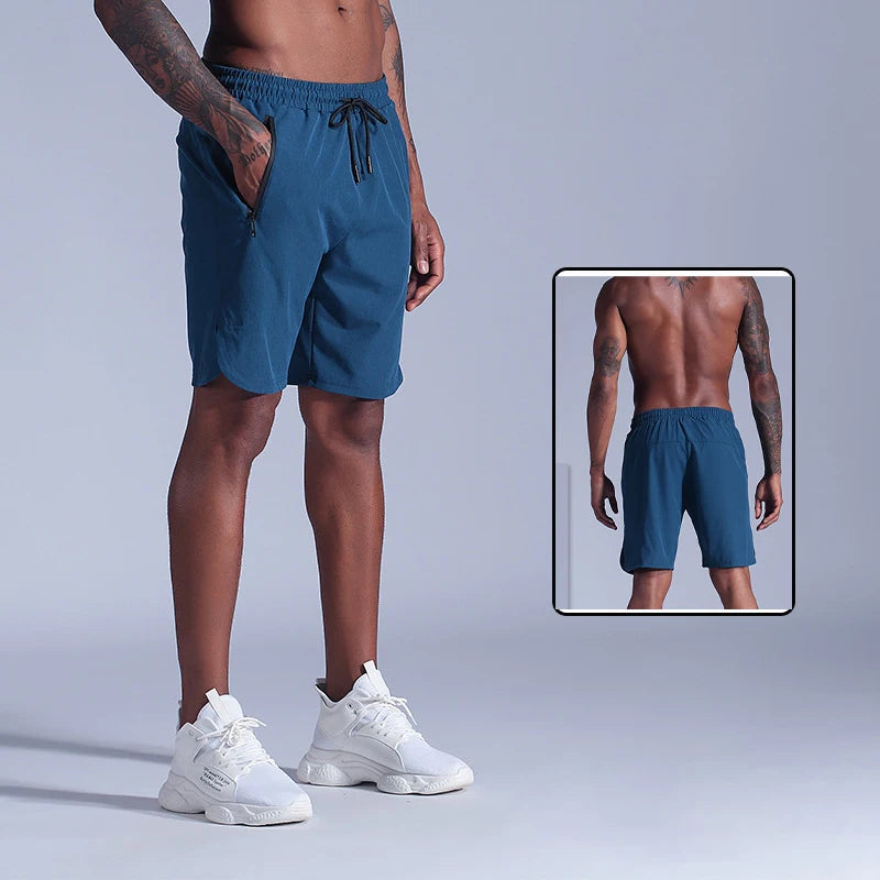 Janya Summer New Quick Dry Men's Casual Sports Running Short Pants Gym Fitness Training Wear Shorts Active Sportswear Clothing