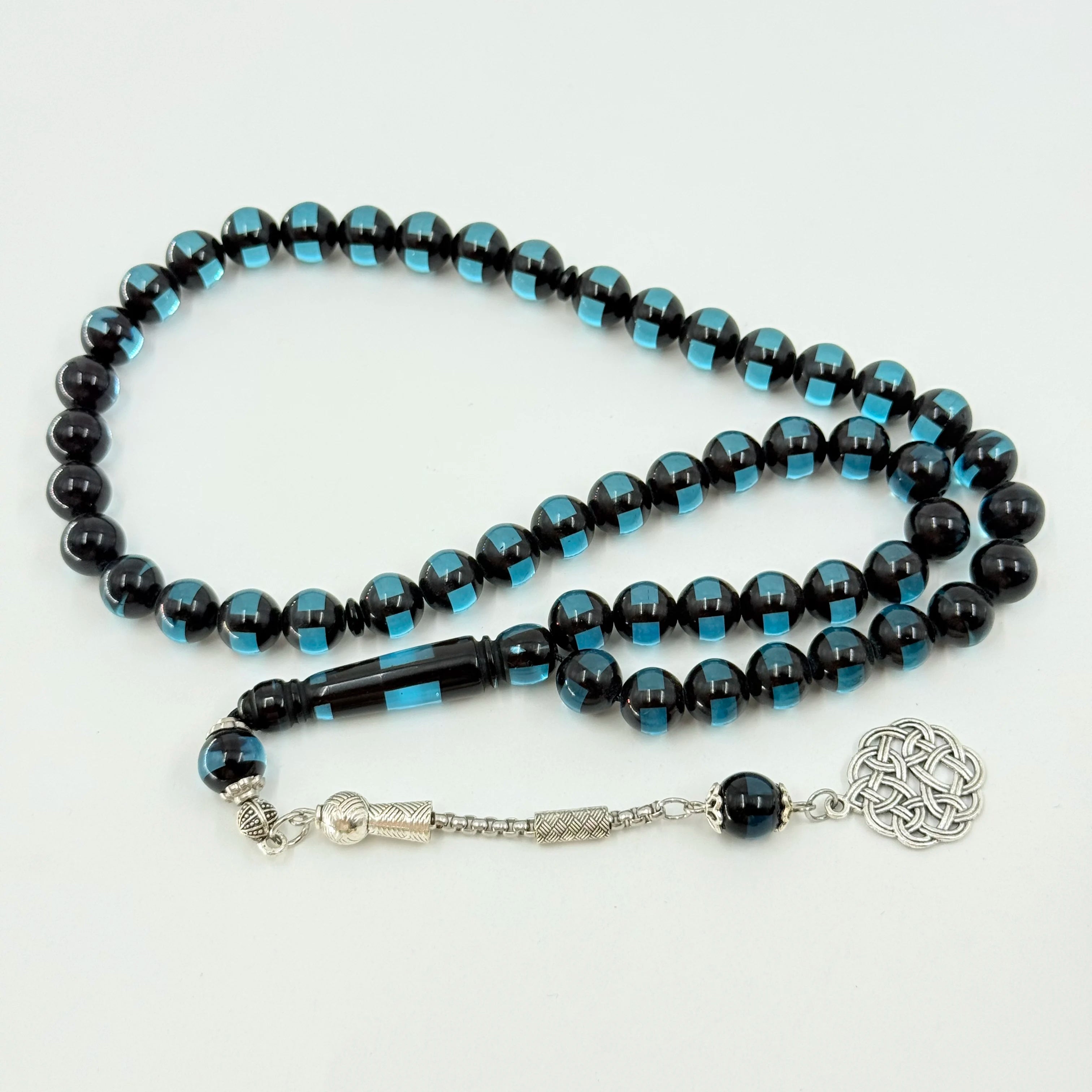 Muslim Counting Beads 10mm Resin Beads Black 51pcs Islamic Prayer Beads Tashiha Bracelet Swimming Pool Imam Sobha Kir Rosary
