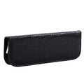 PB-08A Luxury Eco-Friendly Stocked Handmade PU Scissors Pouch Pet Groomer Scissor Holder Stylist Bag Black