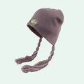 Custom logo Knitted  Braid Tassel Hat Peruvian Cover Ears Hat Ear Flap Sherpas Beanie Hat for Women