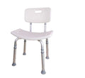 SUNCARE Bath Safety Height Adjustable Aluminum Quick-release Bath Bench with Back