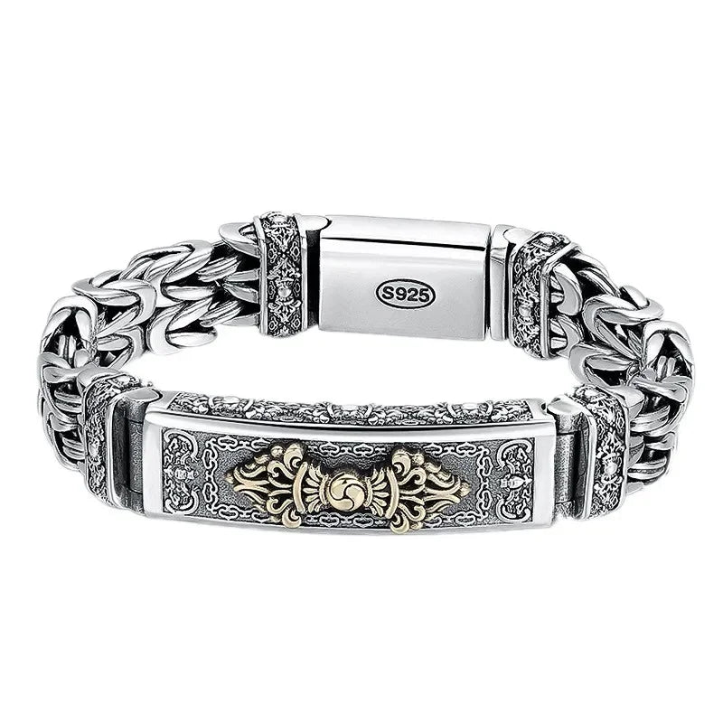 BOCAI 100% S925 Sterling Silver Creative Customized Charm Bracelet Children's Christian Religious Zircon Jewelry-No Returns