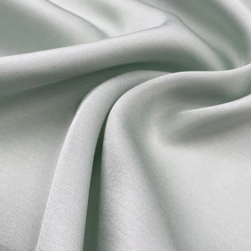 Light Weight Silky Custom Pure Colors Dyed 95GSM 50D 60S Satin Finish 45 Rayon 55 Viscose Dress Fabric