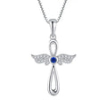 Wholesale High Purity 925 Sterling Silver Box Shape Necklace Pendant Unisex Women Men Zircon Jewelry Cross Necklace Pendant