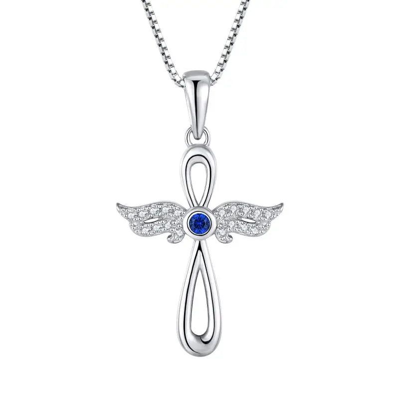 Wholesale High Purity 925 Sterling Silver Box Shape Necklace Pendant Unisex Women Men Zircon Jewelry Cross Necklace Pendant