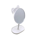 Adjustable 90 Degree Desk Makeup Mirror with Stand Cute Small Countertop Travel Mirror & Comb Set Gifts for Girls