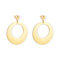 Stainless Steel Big Hoop Earrings for Woman 2021 Wholesale Circle Gold Plated Jewelry