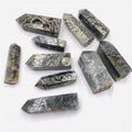 New Style Natural Pyrite Agate Point Druzy Geode Pyrite Agate Tower