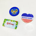 Office/School Decor Personalized Sublimation Acrylic ID Name Tags Button Pins for School Project/Wedding/Business/Party
