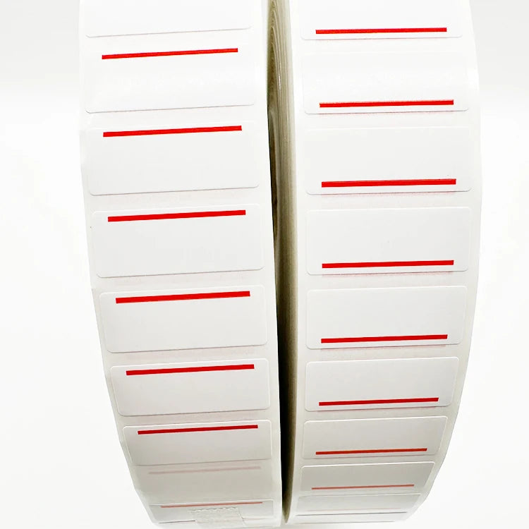 High Quality Custom Piggy Back Sticker Adhesive Clothing Shoes Price Tag Sizes 31x12 37x21 37x17 40x17 Made in Pakistan