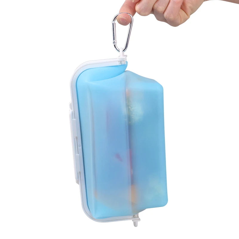 Multifunctional Easy Clean & Carry on BPA Free Eco Friendly Kitchen Products Collapsible Food Grade Silicone Food Storage Bags