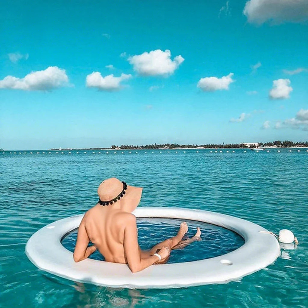 Chinese Factory Price 3m Inflatable Floating Water Hammock Float Swimming Pool