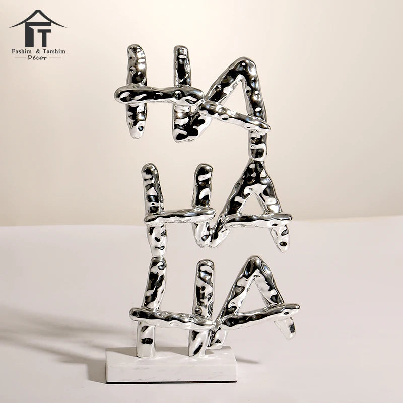 Factory Price Custom Art Deco Cast Iron Modern Luxury Home Decor Tabletop Ornament for Desktop Decor