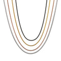 Fashion Man Jewelry Stainless Steel Men's square Snake 18k Pvd Gold Chain Necklace China Cheap Jewellery Gold Snake Chain